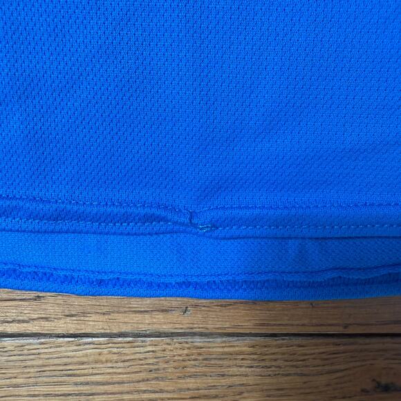 Kalenji Decathlon Creation Running Cycling Shirt Bright Blue Sport Tech Fabric - Picture 6 of 8
